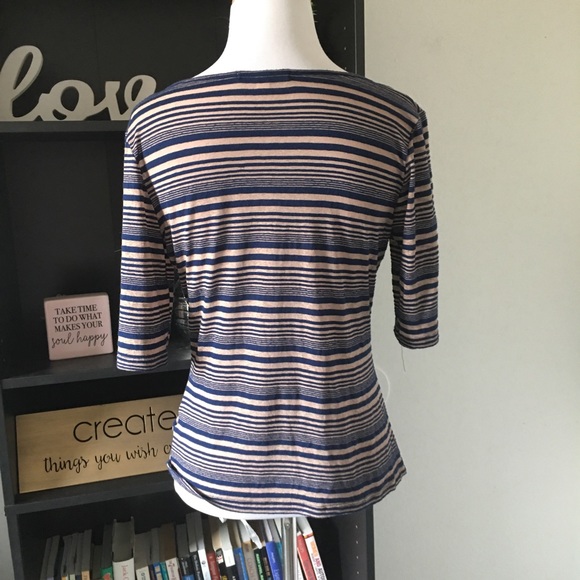 ✨️4/$25 SALE✨️PLEIONE stripe top. MP - Picture 6 of 9